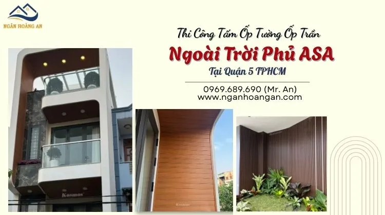 Thi Công Tấm Ốp Tường Ốp Trần Ngoài Trời Phủ ASA