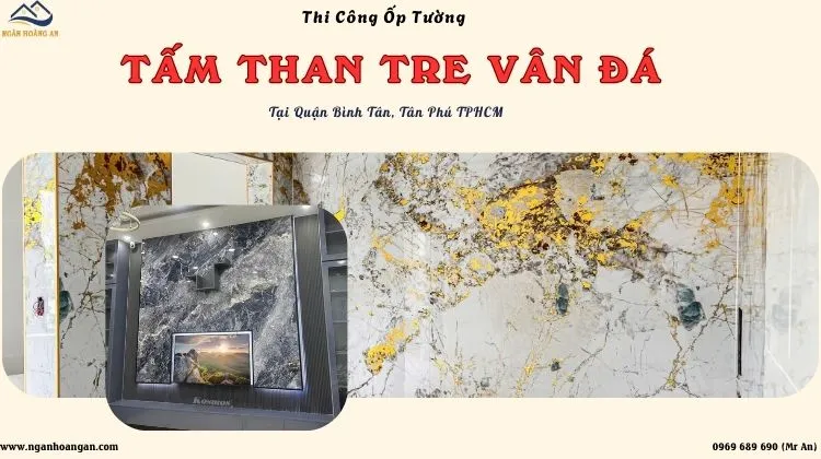Thi Công Tấm Ốp Tường Than Tre Vân Đá Tại Bình Tân, Tân Phú TPHCM Thi Công Tấm Ốp Tường Than Tre Vân Đá Tại Bình Tân, Tân Phú TPHCM