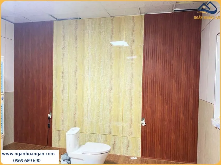 Thi Công Ốp Tường PVC Giả Đá Kosmos Chống Cháy Lan, An Toàn