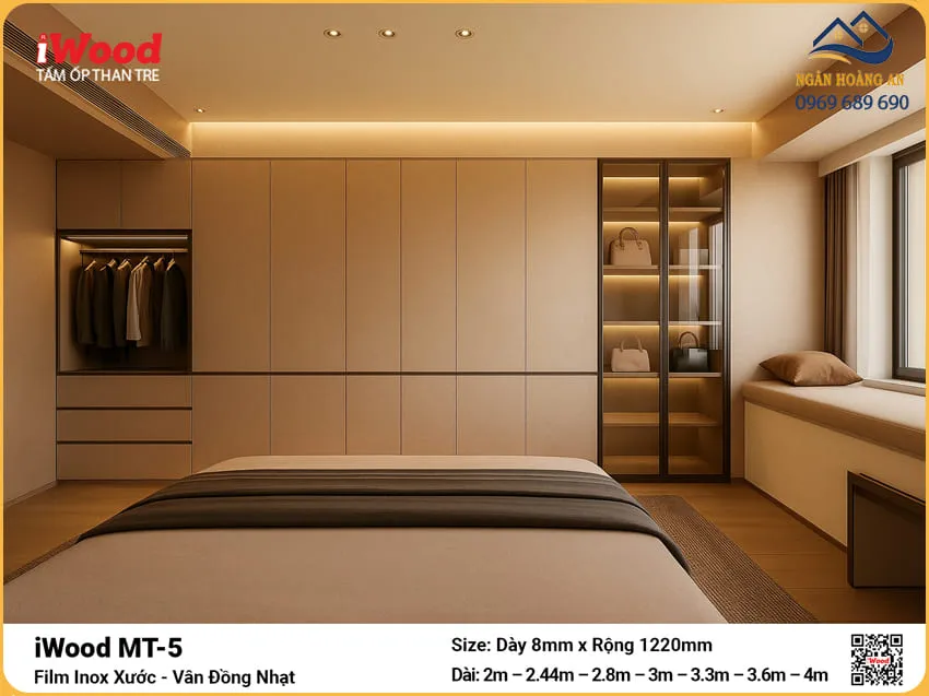 Thi Công Than Tre iWood MT-5 Inox Xước Đồng Nhạt Uy Tín