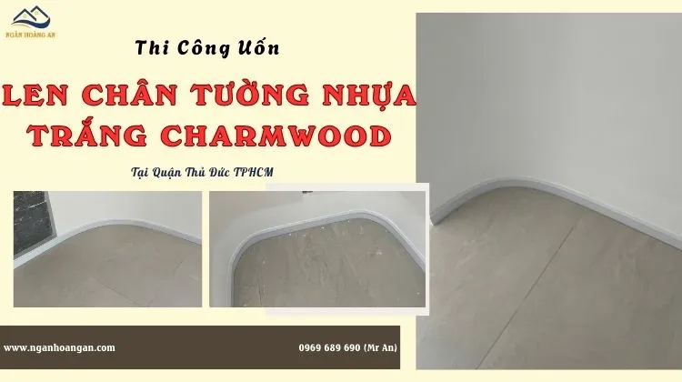 Thi Công Uốn Cong Len Chân Tường Trắng Nhựa Giả Gỗ Tại Thủ Đức TPHCM