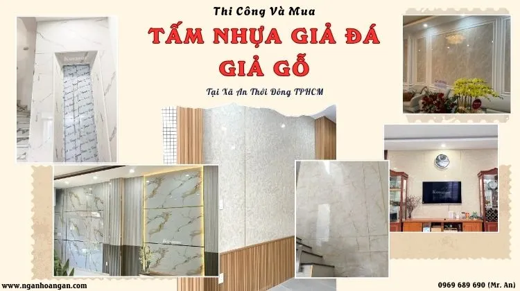 Thi Công Và Mua Tấm Nhựa Giả Đá - Giả Gỗ Giá Tốt Xã An Thới Đông TPHCM