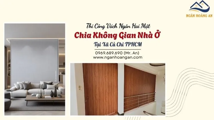 Thi Công Vách Ngăn Hai Mặt Chia Không Gian Nhà Ở Tại Xã Củ Chi TPHCM Thi Công Vách Ngăn Hai Mặt Chia Không Gian Nhà Ở Tại Xã Củ Chi TPHCM