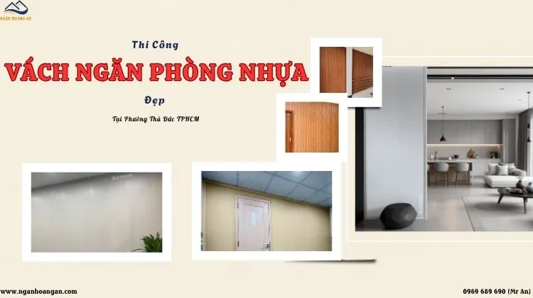 Thi Công Vách Ngăn Phòng Nhựa Giả Gỗ Đẹp Ở Phường Thủ Đức TPHCM