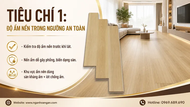 Tiêu Chí 1: Độ Ẩm Nền Trong Ngưỡng An Toàn Tiêu Chí 1: Độ Ẩm Nền Trong Ngưỡng An Toàn