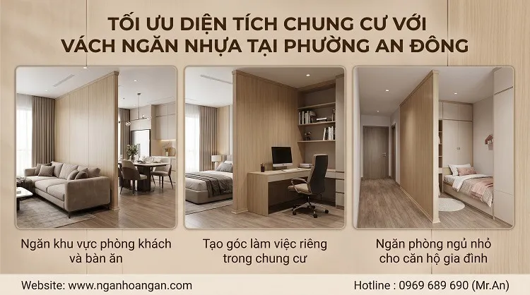 Tối Ưu Diện Tích Chung Cư Với Vách Ngăn Nhựa Tại Phường An Đông