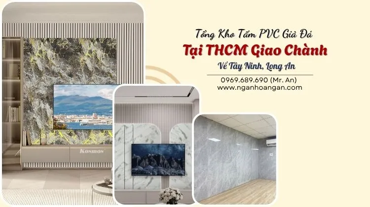 Tổng Kho Tấm PVC Giả Đá Tại THCM Giao Chành Về Tây Ninh, Long An