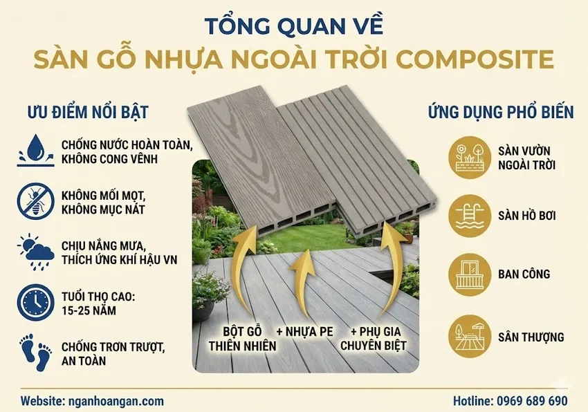 Tổng Quan Về Sàn Gỗ Nhựa Ngoài Trời Composite