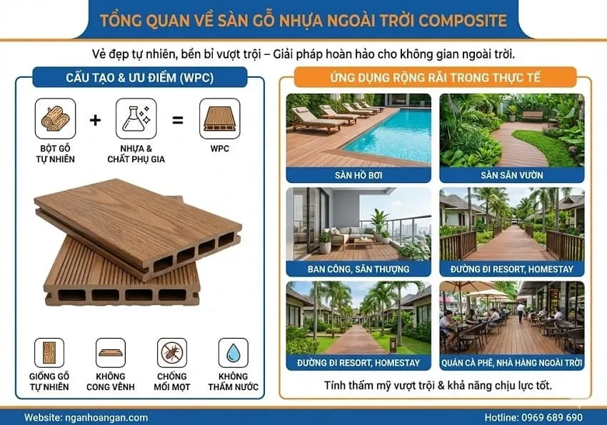 Tổng Quan Về Sàn Gỗ Nhựa Ngoài Trời Composite