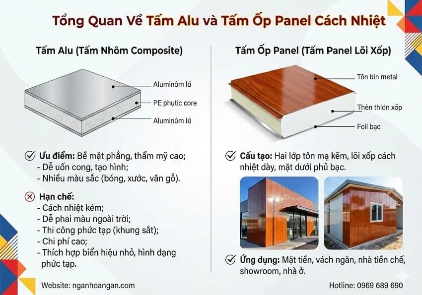 Tổng Quan Về Tấm Alu Và Tấm Ốp Panel Cách Nhiệt