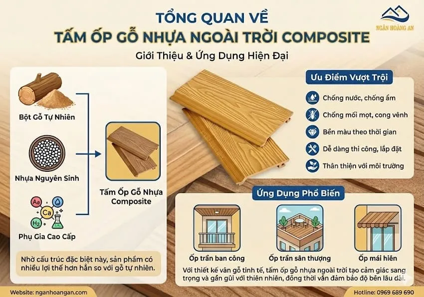 Tổng Quan Về Tấm Ốp Gỗ Nhựa Ngoài Trời Composite