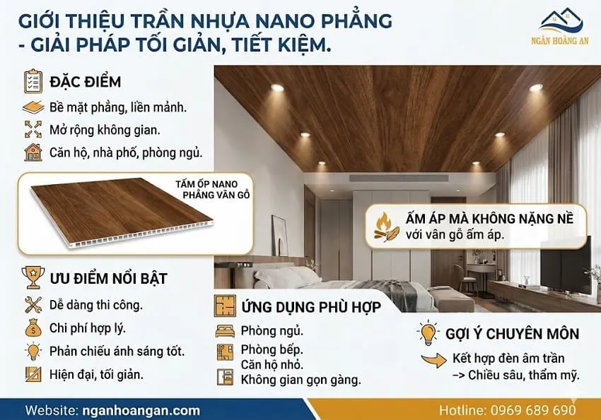 Trần Nhựa Nano Phẳng – Giải Pháp Tối Giản, Tiết Kiệm