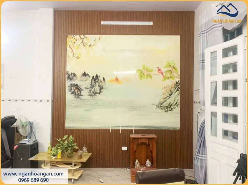 Trang Trí Nhà Sang Trọng Nhờ Ốp Tường Lam Sóng