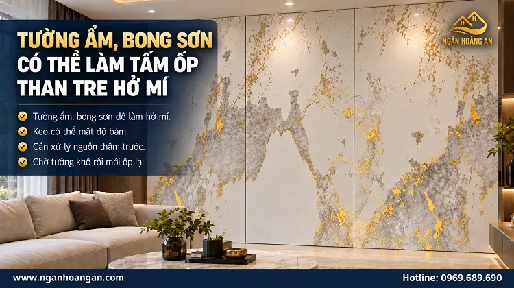 Tường Ẩm, Bong Sơn Có Thể Làm Tấm Ốp Than Tre Hở Mí