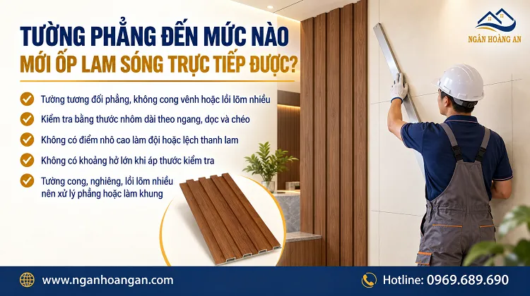 Tường Phẳng Đến Mức Nào Mới Ốp Lam Sóng Trực Tiếp Được? Tường Phẳng Đến Mức Nào Mới Ốp Lam Sóng Trực Tiếp Được?
