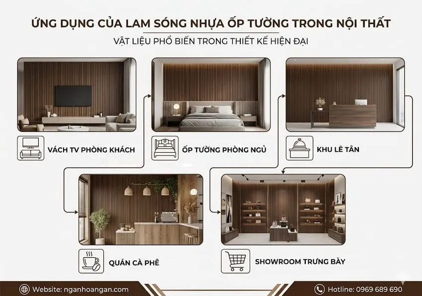 Ứng Dụng Của Lam Sóng Nhựa Ốp Tường Trong Nội Thất