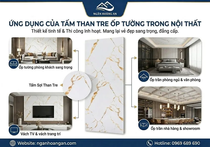 Ứng Dụng Của Tấm Than Tre Ốp Tường Trong Nội Thất