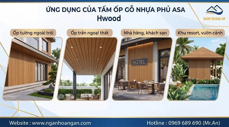 Ứng Dụng Của Tấm Ốp Gỗ Nhựa Phủ ASA Hwood HW123W16ASA
