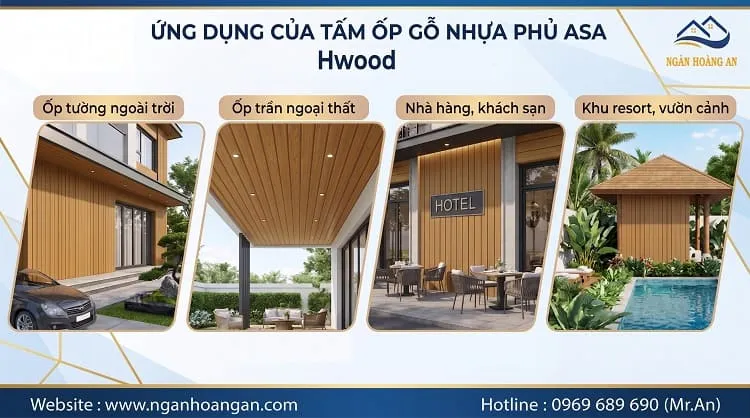 Ứng Dụng Của Tấm Ốp Gỗ Nhựa Phủ ASA Hwood HW120W12ASA