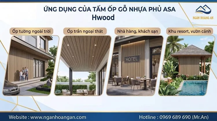 Ứng Dụng Của Tấm Ốp Gỗ Nhựa Phủ ASA Hwood HW123W16ASA