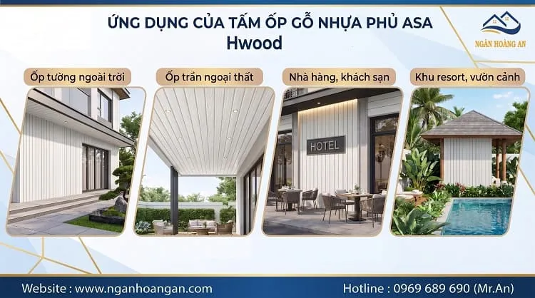 Ứng Dụng Của Tấm Ốp Gỗ Nhựa Phủ ASA Hwood HW123W16ASA