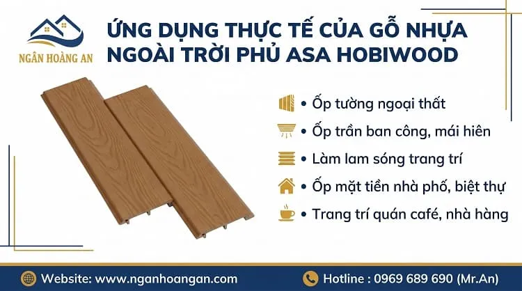ỨNG DỤNG THỰC TẾ CỦA GỖ NHỰA NGOÀI TRỜI PHỦ ASA HOBIWOOD