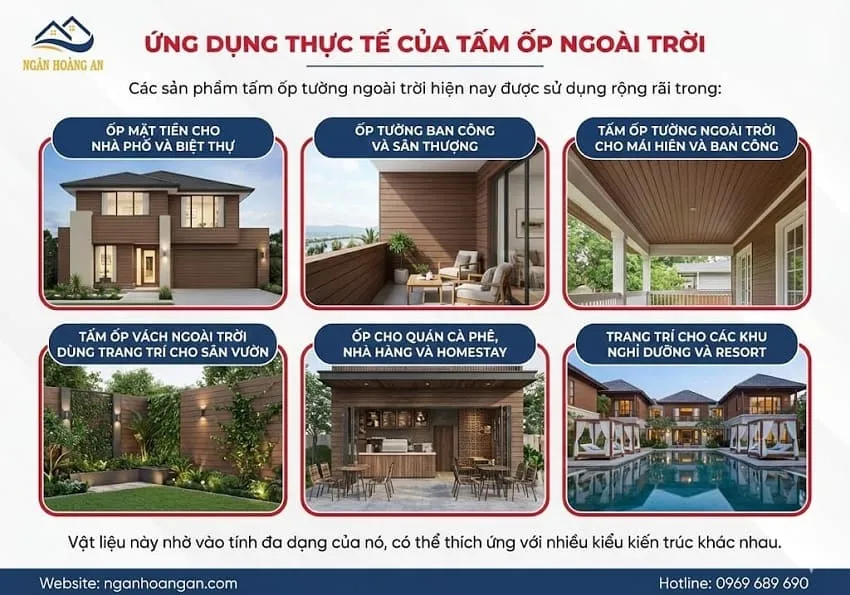 Ứng Dụng Thực Tế Của Tấm Ốp Ngoài Trời