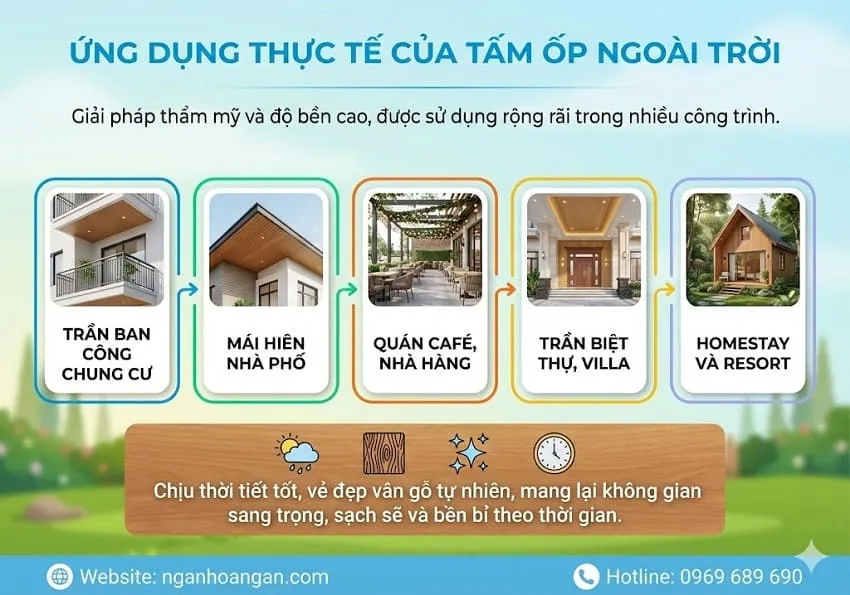 Ứng Dụng Thực Tế Của Tấm Ốp Ngoài Trời