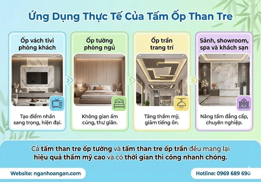 Ứng Dụng Thực Tế Của Tấm Ốp Than Tre