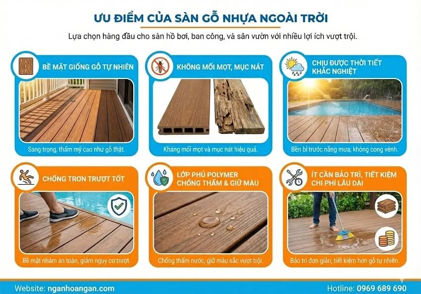 Ưu Điểm Của Sàn Gỗ Nhựa Ngoài Trời Ưu Điểm Của Sàn Gỗ Nhựa Ngoài Trời
