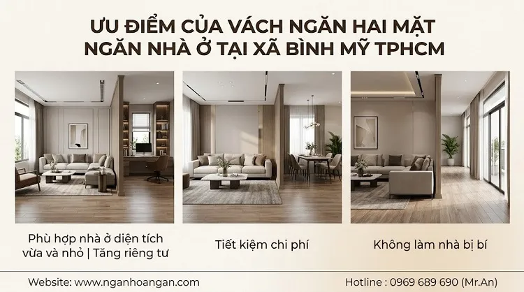 Ưu Điểm Của Vách Ngăn Hai Mặt Ngăn Nhà Ở Tại Xã Bình Mỹ TPHCM