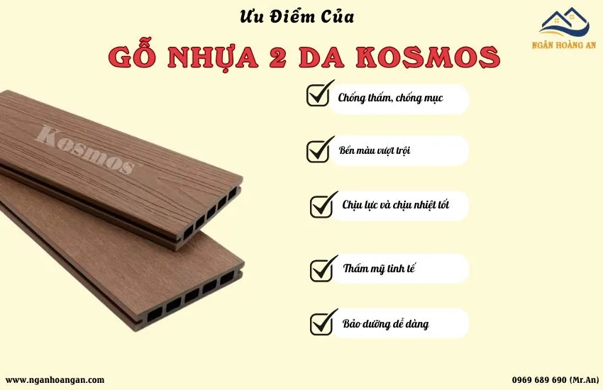 Lý Do Nên Chọn Gỗ Nhựa 2 Da Ngoài Trời Kosmos