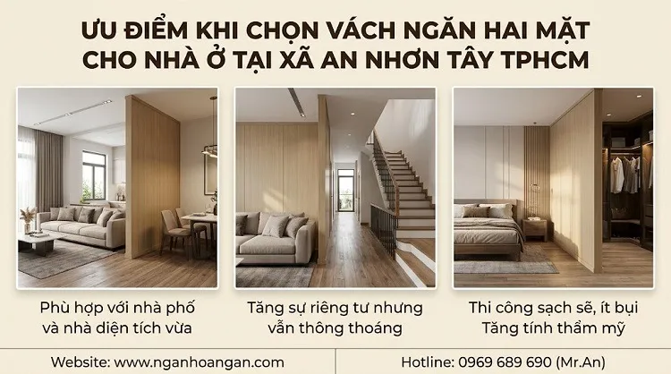 Ưu Điểm Khi Chọn Vách Ngăn Hai Mặt Cho Nhà Ở Tại Xã An Nhơn Tây TPHCM