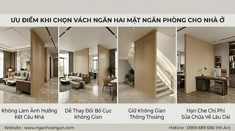 Ưu Điểm Khi Chọn Vách Ngăn Hai Mặt Ngăn Phòng Cho Nhà Ở Ưu Điểm Khi Chọn Vách Ngăn Hai Mặt Ngăn Phòng Cho Nhà Ở