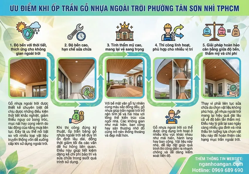 Ưu Điểm Khi Ốp Trần Gỗ Nhựa Ngoài Trời Ưu Điểm Khi Ốp Trần Gỗ Nhựa Ngoài Trời