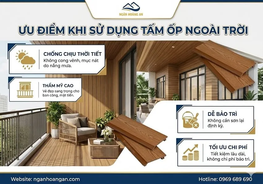 Ưu Điểm Khi Sử Dụng Tấm Ốp Ngoài Trời