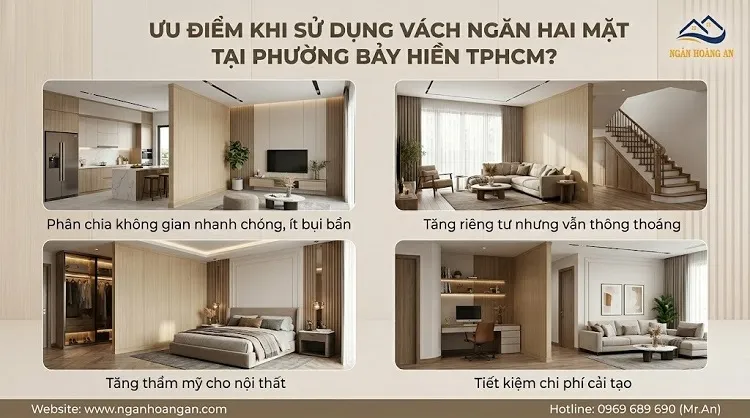 Ưu Điểm Khi Sử Dụng Vách Ngăn Hai Mặt Tại Phường Bảy Hiền TPHCM?