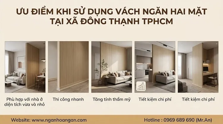 Ưu Điểm Khi Sử Dụng Vách Ngăn Hai Mặt Tại Xã Đông Thạnh TPHCM