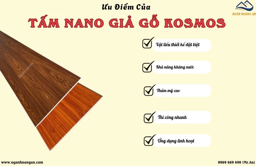 Tại Sao Nên Chọn Tấm Ốp Nano Giả Gỗ Kosmos Cho Nội Thất?