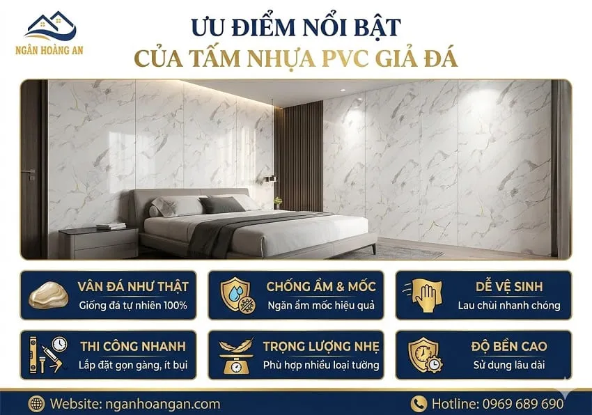Ưu Điểm Nổi Bật Của Tấm Nhựa PVC Giả Đá Ưu Điểm Nổi Bật Của Tấm Nhựa PVC Giả Đá