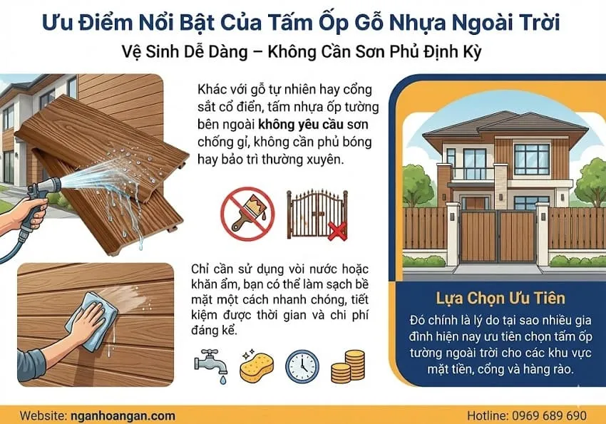 Ưu Điểm Nổi Bật Của Tấm Ốp Gỗ Nhựa Ngoài Trời Ưu Điểm Nổi Bật Của Tấm Ốp Gỗ Nhựa Ngoài Trời