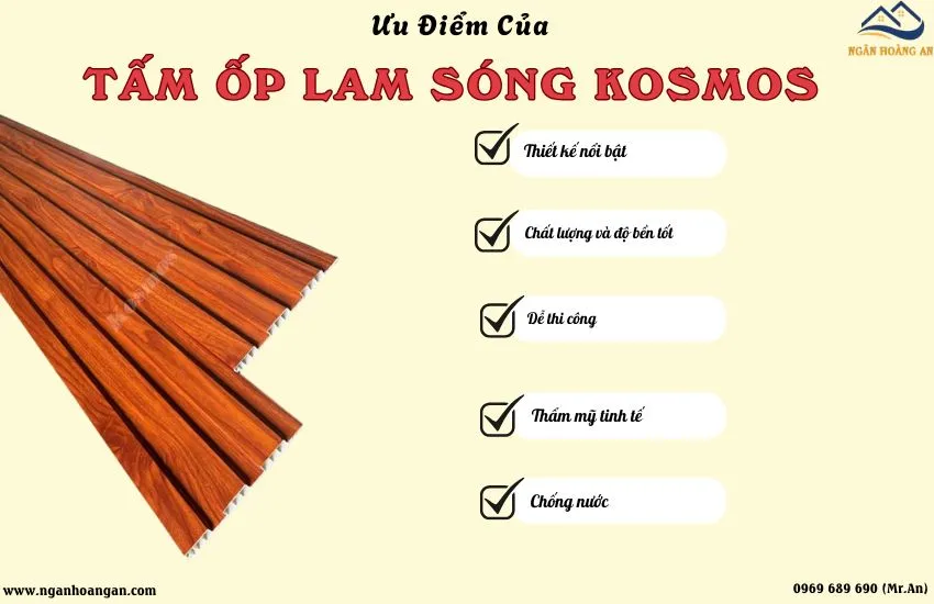 Tại Sao Nên Dùng Tấm Ốp Lam Sóng Giả Gỗ Kosmos Cho Nội Thất?