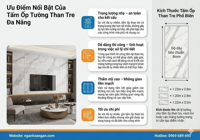 Ưu Điểm Nổi Bật Của Tấm Ốp Tường Than Tre Đa Năng