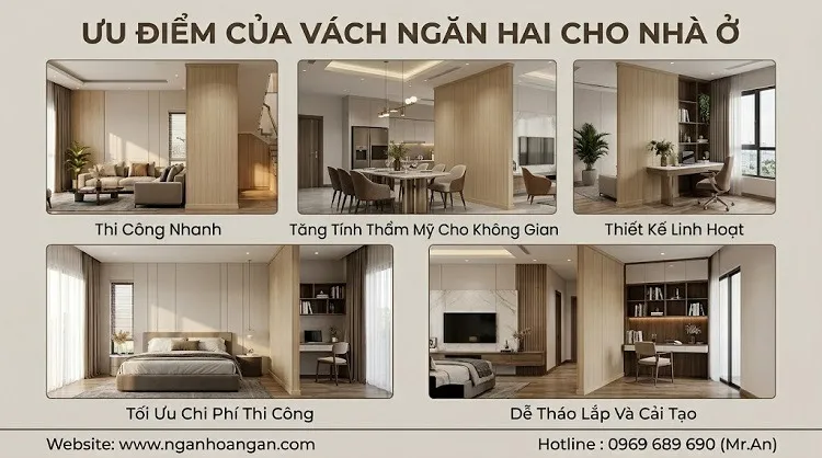 Ưu Điểm Của Vách Ngăn Hai Cho Nhà Ở Tại Phường Gò Vấp TPHCM