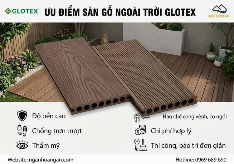 Ưu Điểm Sàn Gỗ Ngoài Trời Glotex