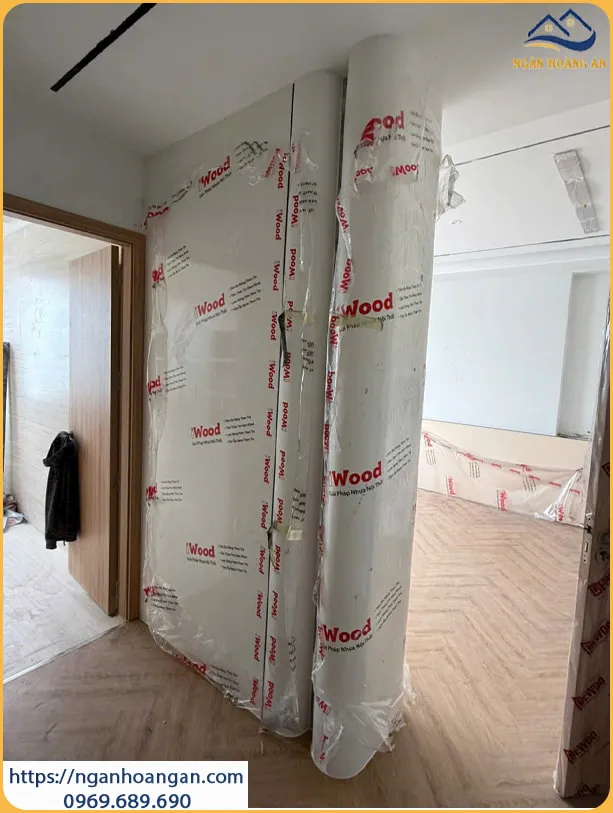 Vách Cong Tấm Ốp Than Tre iWood Tại Phường Phú Thạnh TPHCM