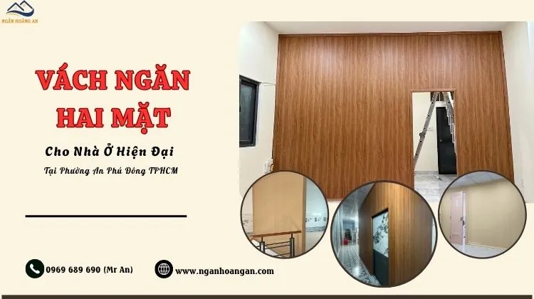Vách Ngăn Hai Mặt Cho Nhà Ở Hiện Đại Phường An Phú Đông TPHCM