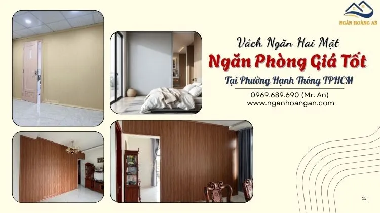 Vách Ngăn Hai Mặt Ngăn Phòng Giá Tốt Tại Phường Hạnh Thông TPHCM