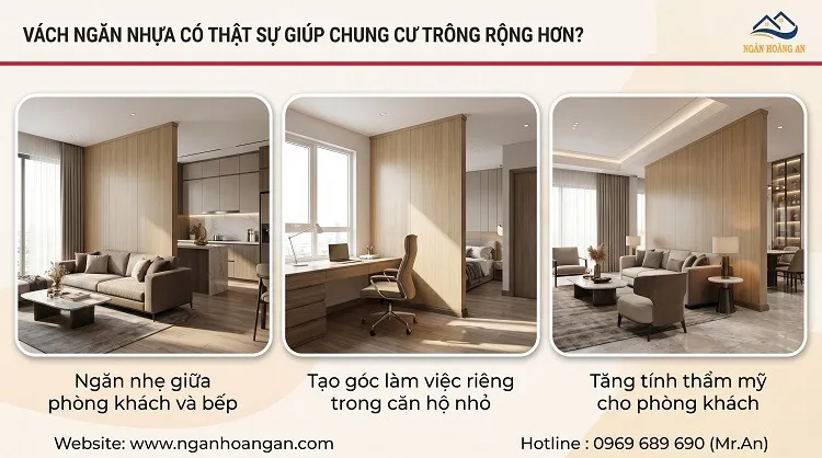 Vách Ngăn Nhựa Có Thật Sự Giúp Chung Cư Trông Rộng Hơn Tại Phường Bình Tây?
