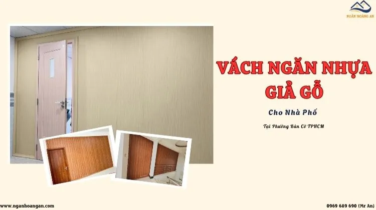 Vách Ngăn Nhựa Giả Gỗ Cho Nhà Phố Tại Phường Bàn Cờ TPHCM